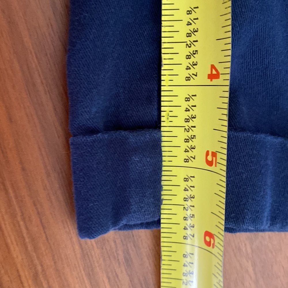 Lauren Ralph Lauren Vintage navy blue Chino cuffed shorts size 8P - Picture 9 of 9